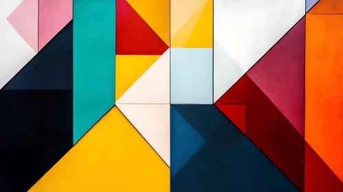 Geometric Shapes and Colors in Abstract Art