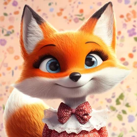 Cartoon Fox in Dress