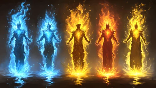 Mystical Fire Figures