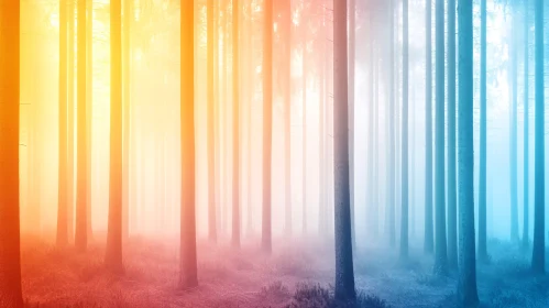 Dreamlike Foggy Woods