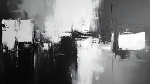 Black and White Abstract Art