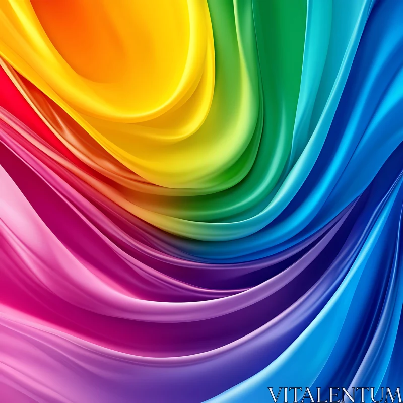 Swirling Colors Abstract Design AI Image