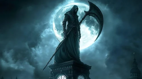 Reaper Under Moonlight