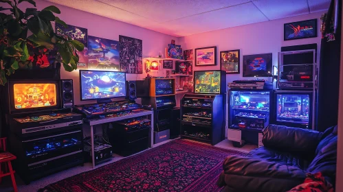 Vintage Gaming Room