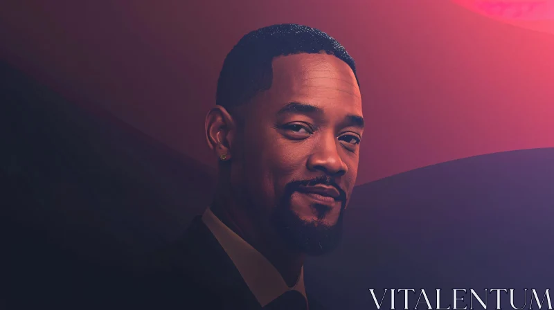 AI ART Will Smith Radiant Portrait