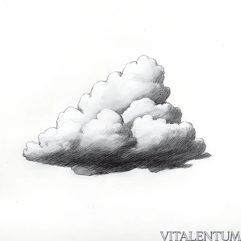 Artistic Illustration of a Cloud AI Image