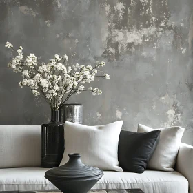 Sophisticated Home Decor with Floral Arrangement