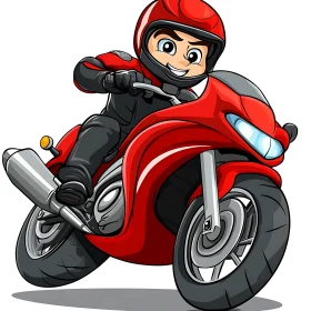 Animated Biker Illustration