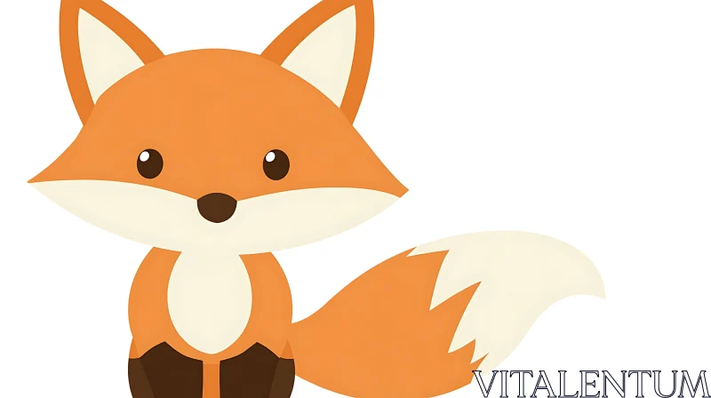 Charming Fox Character Design AI Image