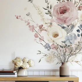 Pastel Flowers Interior Decoration