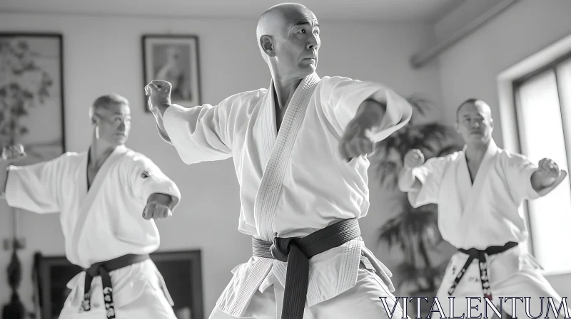 Martial Arts: Karate Training Session AI Image