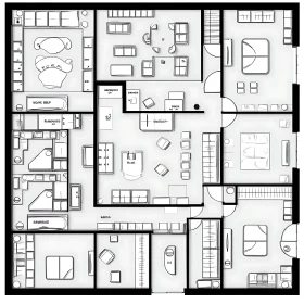 Architectural Interior Design Floor Plan