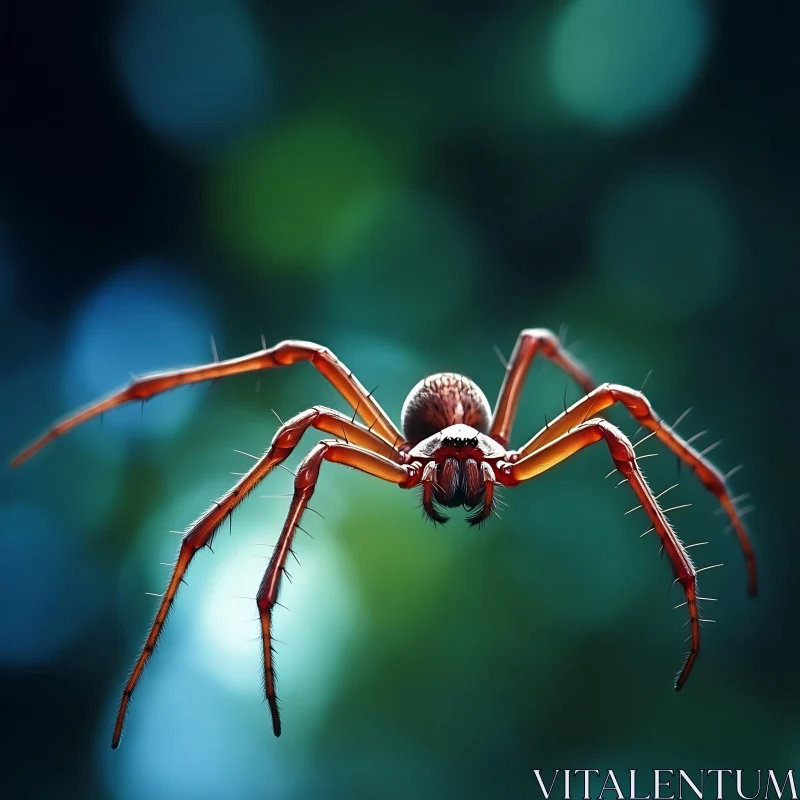 AI ART Macro Photography of a Spider