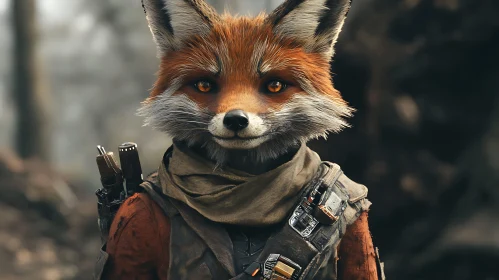 Fox Character in Tactical Gear