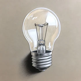 Pencil Drawing of a Light Bulb