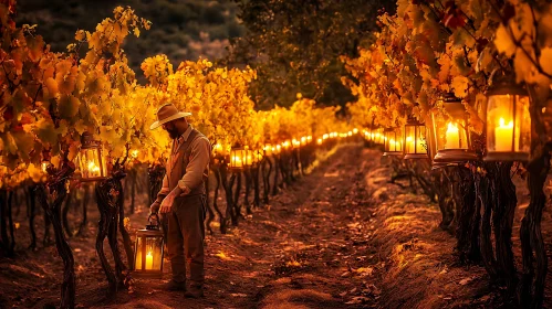 Autumn Vineyard Illumination