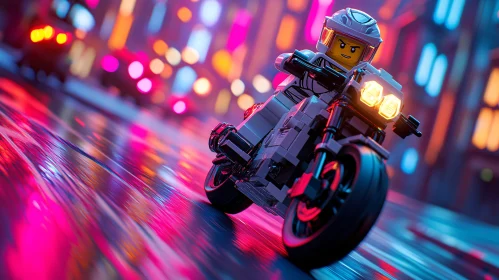 Motorcycle Lego Toy