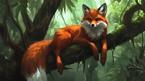 Fox in Forest Canopy