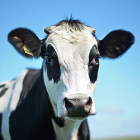 Close-Up of a Dairy Cow