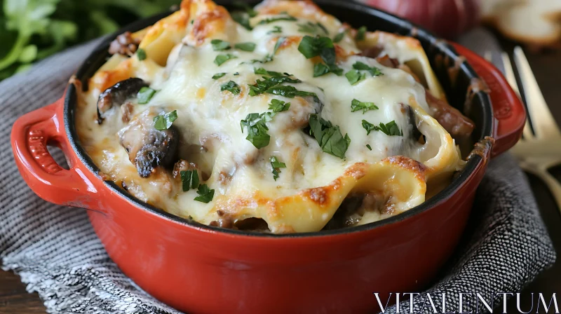 Savory Baked Pasta Dish AI Image