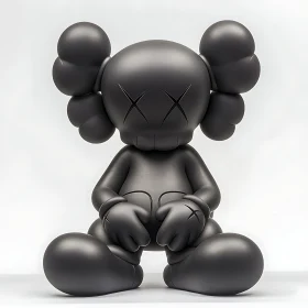 Modern Black Toy Sculpture Art Still