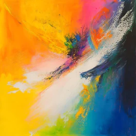 Energetic Abstract Art with Vibrant Colors