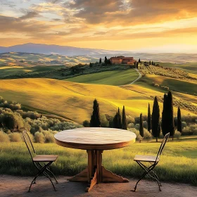 Golden Hour in Tuscany