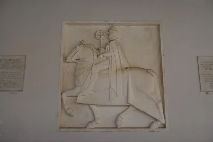 Stone Relief of Equestrian Figure