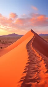 Captivating Sunrise Over Sand Dunes - Nature Art