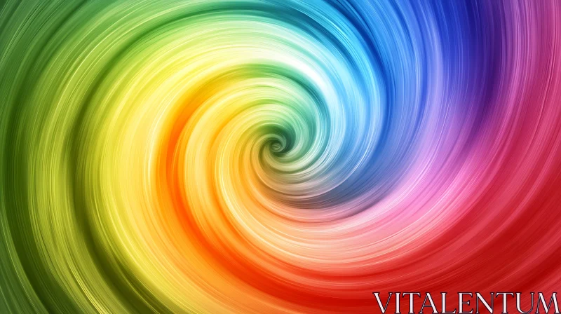 Colorful Abstract Spiral AI Image