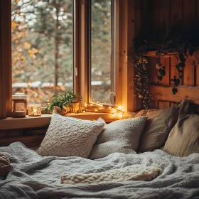 Serene Bedroom Interior with Natural Light