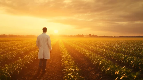 Sunset Stroll: Agriculture's Promising Future