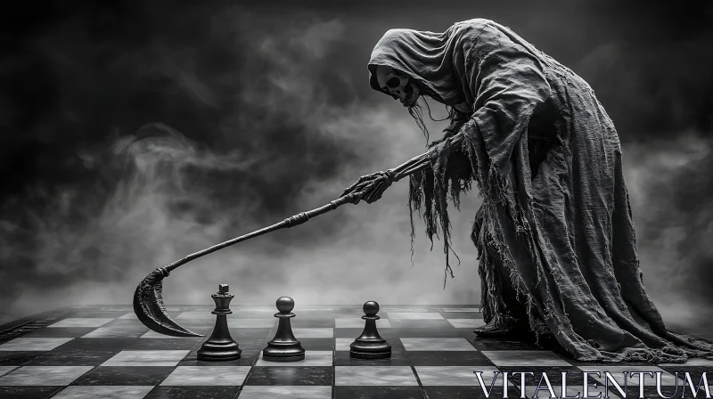 AI ART Death's Game: Chess with the Reaper