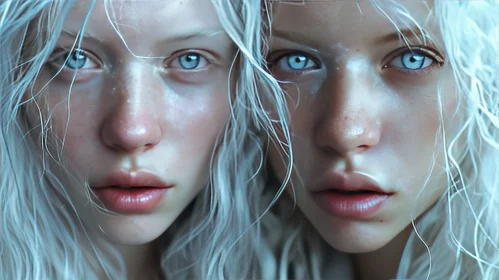 Ethereal Beauty: A Captivating Portrait of Two Young Women