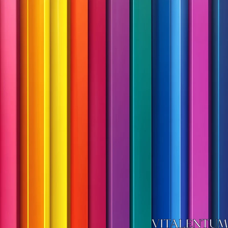 Spectrum of Colors Vertical Lines AI Image