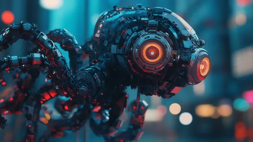 Mechanical Creature in Urban Setting