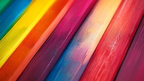 Spectrum of Colors on Wood