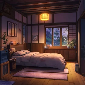 Tranquil Bedroom Scene with Natural Light
