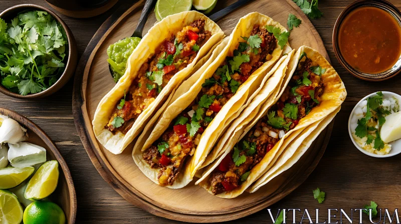 Tasty Tacos with Fresh Ingredients AI Image