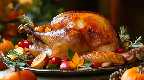 Festive Thanksgiving Turkey Dinner