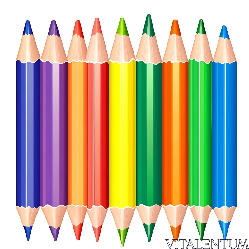 Spectrum of Colored Pencils AI Image