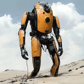 Robot on Sandy Terrain