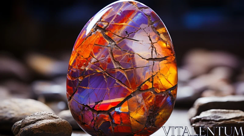 Intriguing Gemstone Collection: Opal, Amethyst, and Lilac Stone AI Image