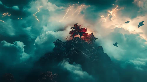 Samurai on Mountain Peak