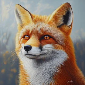 Captivating Fox Portrait in Nature