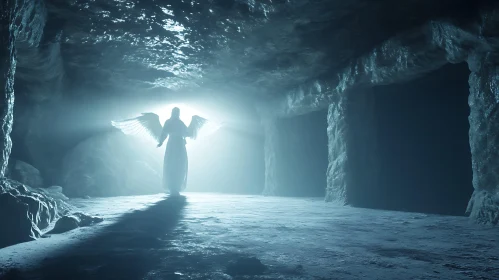Celestial Angel in Stone Cavern