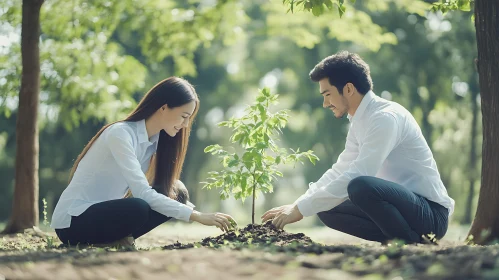 Planting a Tree Together: A Symbol of Growth