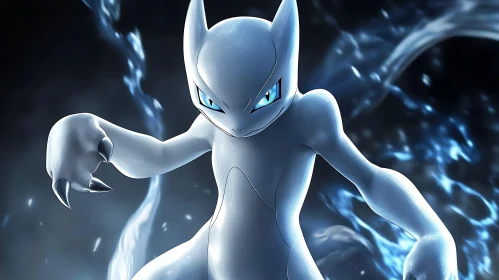 Mystic Anime Figure with Glowing Eyes