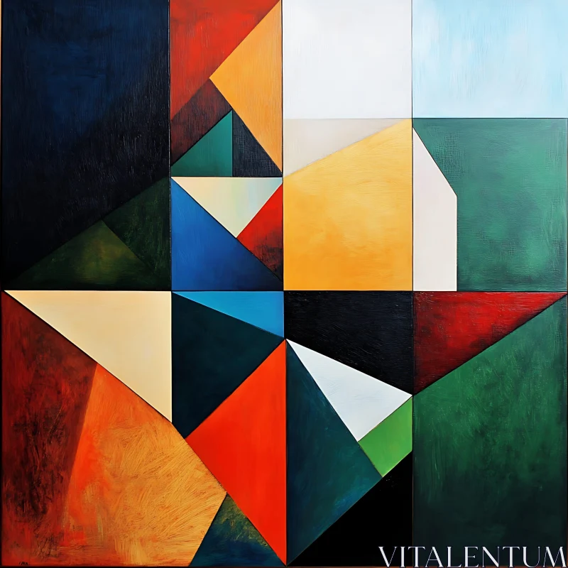 AI ART Colorful Geometric Abstract Art