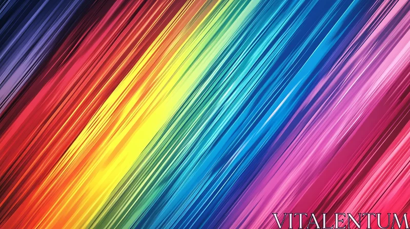 AI ART Spectrum Stripes Abstract Composition